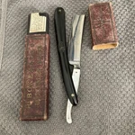 Vintage H. Boker & Co's Unrivaled Razor With Box Trade Mark Tree Pearl Germany. Fixed Price $79.88.
