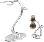 Linkidea Razor Holder Stand, Zinc Alloy Shaving Brush Organizer With Chrome. Fixed Price $26.99.