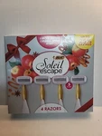 4 Bic Soleil Escape Women's 5 Blade Razors Caramel Apple Scented Gold Handle. Fixed Price $15.99.