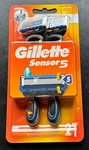 New Package Gillette Sensor 5 Disposable Razor 2 - Free Shipping. Fixed Price $10.50.