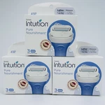 (3) Schick Intuition Pure Nourishment Razor Refills - 4 Blades, Women, Pack. Fixed Price $17.25.