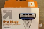 Five BLADE,4 Cartridge,up And Up,replaced Cartridge,new. Fixed Price $12.99.