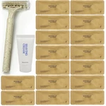 Disposable Shave Kit For &women - 50 Pcs Wheat Straw Razors And Cream Bul.... Fixed Price $43.71.