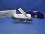 Dovo Ebony 5/8 Solingen Germany Straight Razor With 24KT.GOLD Etch Mint - 4580. Fixed Price $250.75.