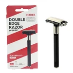 Feather 800-1B Shaving Kit Set Straight Razor + 2 Stainless Double Edge Blades. Fixed Price $13.95.