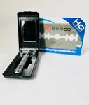 Baili Double Edge Twist To Open (butterfly) Safety Razor W/ 100 Blades. Fixed Price $15.90.