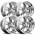 (set Of 4) Staggered Foose F097 Knuckle 18X8, 18X9.5 5X4.75" Chrome Wheels Rims. Fixed Price $2098.00.