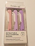 The Creme Shop Retractable Multi-purpose Razors Nib Set Of 3 Foldable Design. Fixed Price $9.00.
