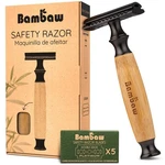 Bambaw Safety Razors For & Women, Reusable With 5 Blades, Double Ed.... Fixed Price $45.40.