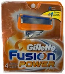 Gillette FUSION5 Power Razor Blades, 4 Cartridges. Fixed Price $14.99.
