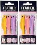 Feather Flamingo Facial Touch-up (3 Razors X 2 Pack). Fixed Price $18.98.
