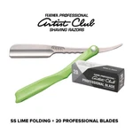New Feather Artist Club Lime Folding Razor + 20 Free Professional Blades!. Fixed Price $99.95.