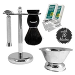 Barbero Shaving Kit With Shave Bowl And 10 Free Blades. Fixed Price $41.90.