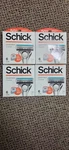 Packs Schick Quattro Titanium Blades Razor Refills 6/PK Total 24 Cartridges. Fixed Price $16.99.