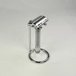 Vintage Micro Touch Safety Double Razor Stainless Steel With Stand. Fixed Price $8.99.