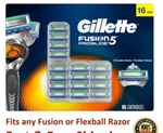 16 Gillette Fusion 5 Proglide Razor Blades Refill Cartridge Ft Flexball Power 8. Fixed Price $43.79.