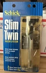 Vintage Schick Slim Twin Razor System (1990) 3 Cartridges W/ Aloe Packaging. Fixed Price $12.99.