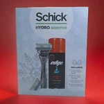 X3 Schick Hydro Mens Sensitive Skin Edge Shaver + Replacement Blades & Gel. Fixed Price $17.75.