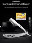 Barber Silver Swing Lock Stainless Steel Butterfly Beard Lineup Razor +100 Blade. Fixed Price $19.99.