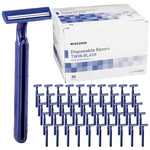 Disposable Razors 50 Count Twin Blade Bulk Shaving For & Women,. Fixed Price $21.94.