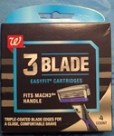 Walgreens Blade Easyfit Cartridges Fits MACH3 Handle 4 Count New. Fixed Price $10.09.
