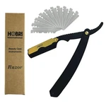 Premium Barber Straight Edge Razor With 10 Blades Count (pack Of 1), Black. Fixed Price $17.84.
