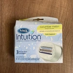 Schick Intuition, Cucumber Melon, 3 Cartridges, Nos. Fixed Price $10.00.