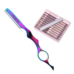 Professional Hair Styling Thinning Texturizing Cutting 11 Piece Set, Rainbow. Fixed Price $25.99.