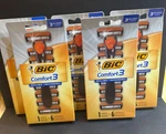 Lot Of 5 Bic Comfort 3 Men Disposable Razor 6 Cartridges & 1 Handle Each. Fixed Price $36.00.