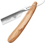Dovo Barbarossa Straight Razor Short 0.63" Wide Carbon Steel Blade Wood Handle. Fixed Price $157.79.