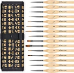Golden Maple Miniature Paint Brushes, 15PC Model 15YM, Wood Color. Fixed Price $32.45.