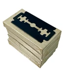 20 Vintage Gillette Safety Razor Shaving Blades Sided Nos 4 Boxes Of 5. Fixed Price $14.95.