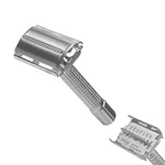 Simbatec Safety Razor Twin-top One-piece Mattchrome Butterfly Razolution. Fixed Price $34.72.