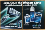 Gillette Mach 3 Ultimate Shave Razor - Page Vintage Print Ads Poster Art 2000. Fixed Price $14.99.