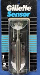 Vintage 1989 Gillette Sensor Razor And 2 Cartridges Usa Made. Fixed Price $81.00.