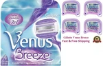 4 Gillette Venus Comfort Glide Freesia Razor Blades Refill Cartridge Fit Embrace. Fixed Price $18.99.