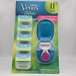 Gillette Venus Snap With Embrace 11 Cartridge Blades Travel Razor Kit. Fixed Price $46.99.