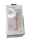 Flamingo 5-BLADE Razor Handle + 2 Cartridges Holder Desert Rose Box Damaged. Fixed Price $13.00.