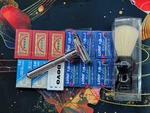 Merkur Futur 701 Adjustable Safety Razor W/ Bnib Shaving Brush 60 New Blades. Fixed Price $69.99.