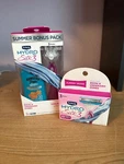 Schick Hydro Silk 3 Razor & Hawaii Tropical Island Sport Sunscreen Summer Set. Fixed Price $16.15.