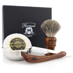 4PCS Shaving Kit Cut Throat Razor Super Badger Brush Soap & Bowl. Fixed Price $49.99.
