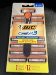 Bic Comfort 3 Refillable Three-blade 12 Count (pack Of 1), Black/orange. Fixed Price $10.80.