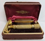 Gillette Aristocrat Safety Razor With Box & Blade - Vintage 1940S Rare. Fixed Price $64.97.