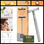 Eco-friendly Double Edge Safety Razor For & Women, Metal With 5 Blades Sil. Fixed Price $29.74.