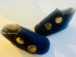 Tallinas Doll Shoes Velvet Ankle Boots Size 7 Dk Blue. Fixed Price $6.99.