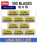 100 Feather Japanese Shaving Razor Blades For Edwin Jagger Safety Closed Comb. Fixed Price $35.34.