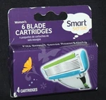 Smart Sense Women's 6 Blade Razor Cartridges - 4. Fixed Price $9.73.
