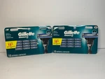 Lot Of New Factory Sealed Gillette MACH3 Refill Cartridges 12 X 2=24 Total. Fixed Price $44.98.