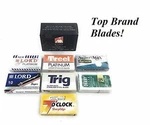 Gbs 50 Safety Razor Blade Variety Pack! Includes Alum Block. Fixed Price $15.99.