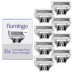 Flamingo Pubic Women's Refill Cartridges, 8 Razors For Shavi. Fixed Price $45.99.